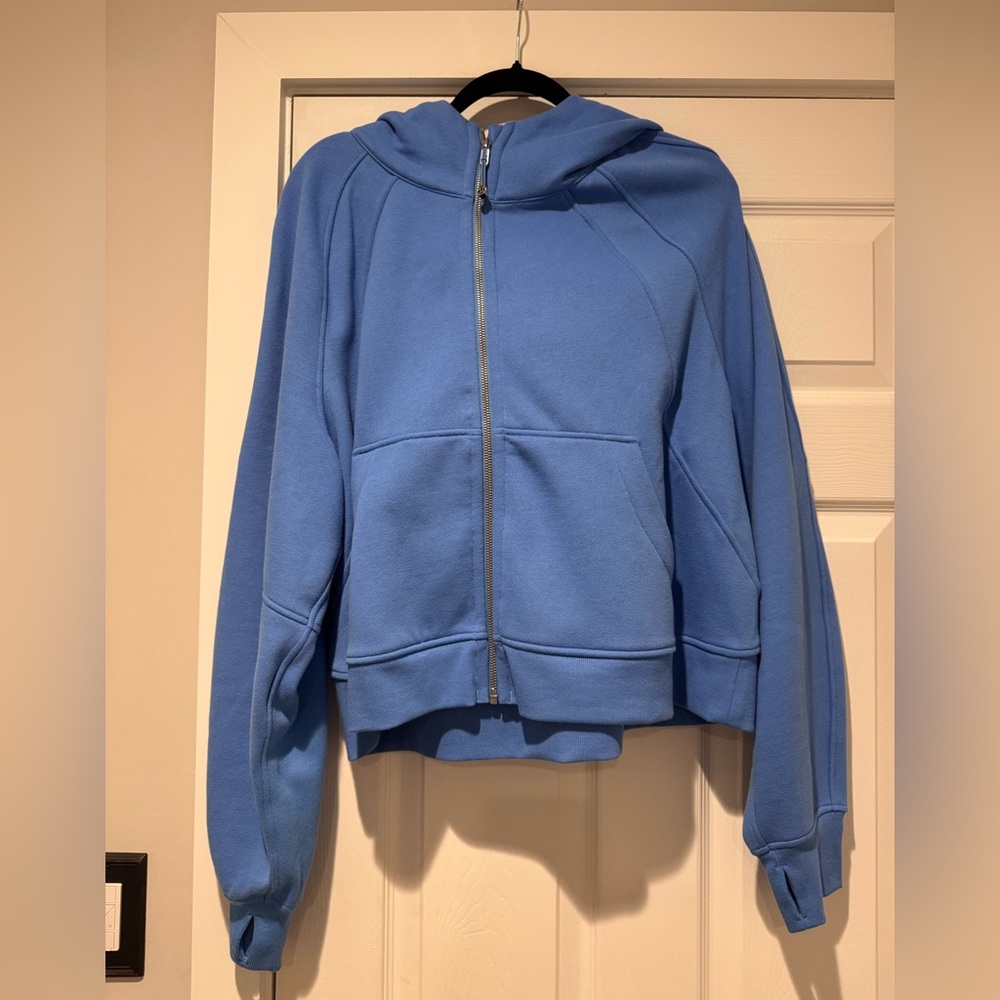 Auth. ✅ Lululemon Oversized Full Zip Scuba in “Pool Party” Size XL/XXL💙